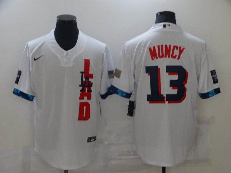 Men Los Angeles Dodgers #13 Muncy White 2021 All Star Game Nike MLB Jersey